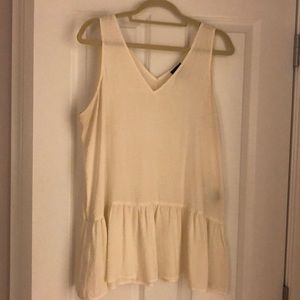 V- neck peplum tank